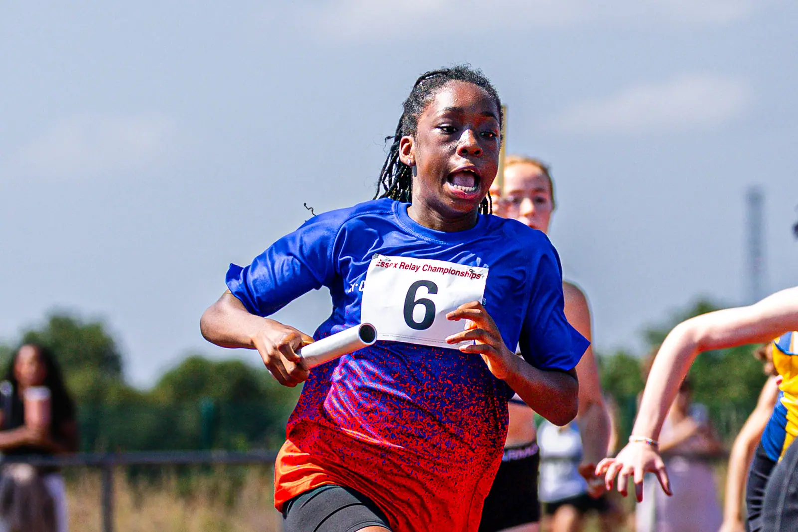 Brentwood Beagles athletes at the Essex Relay Championships, Thurrock, 12 July 2026