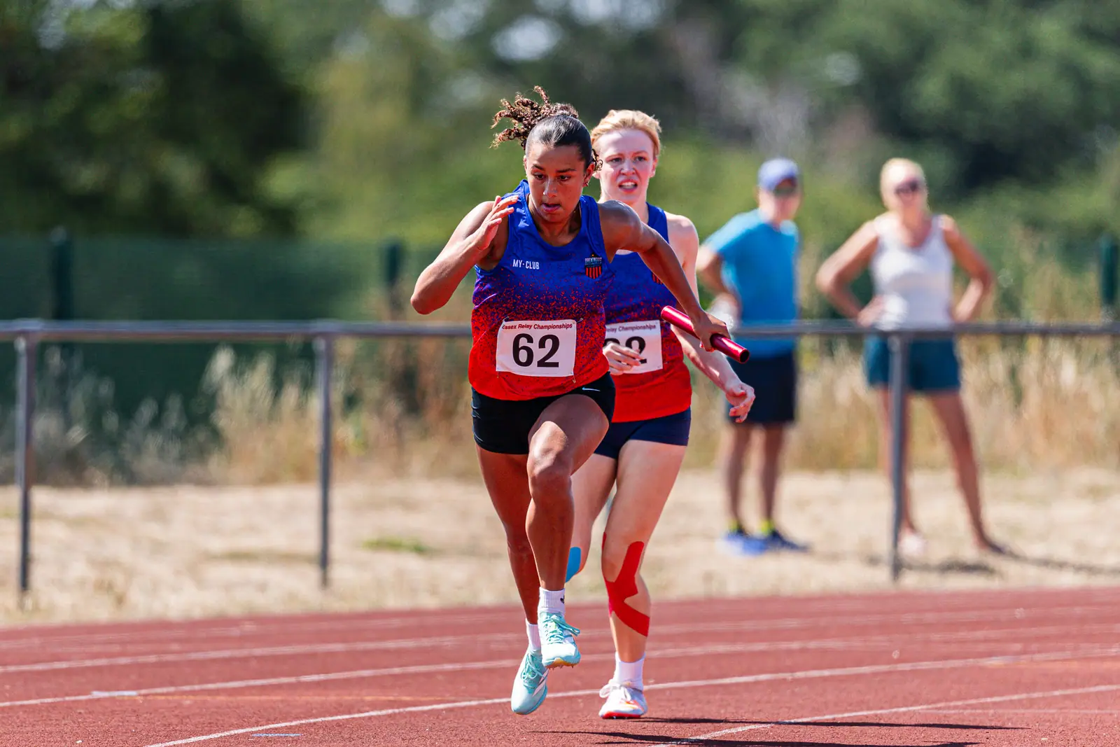 Brentwood Beagles athletes at the Essex Relay Championships, Thurrock, 12 July 2026