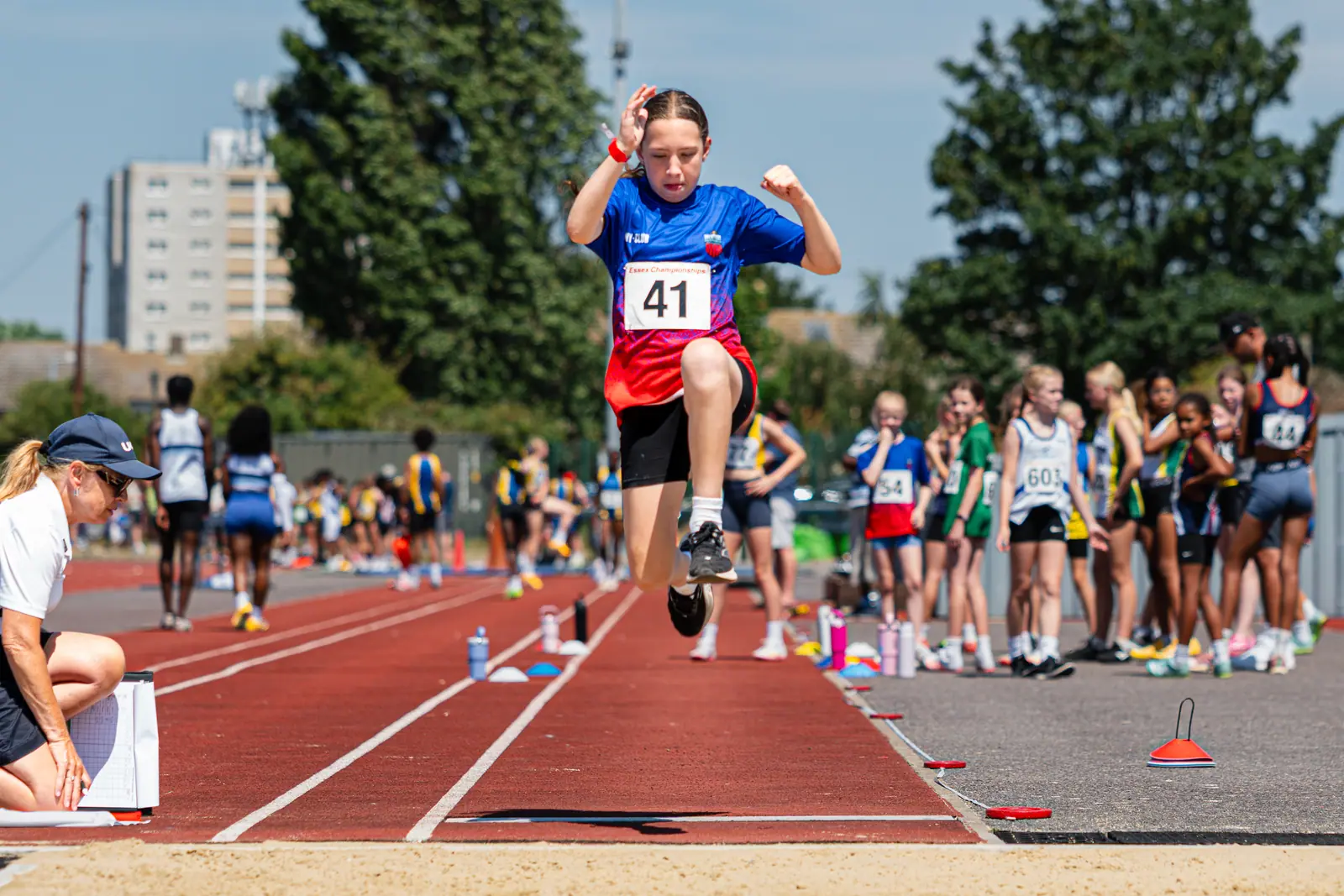 Brentwood Beagles athletes at the Essex Relay Championships, Thurrock, 12 July 2026