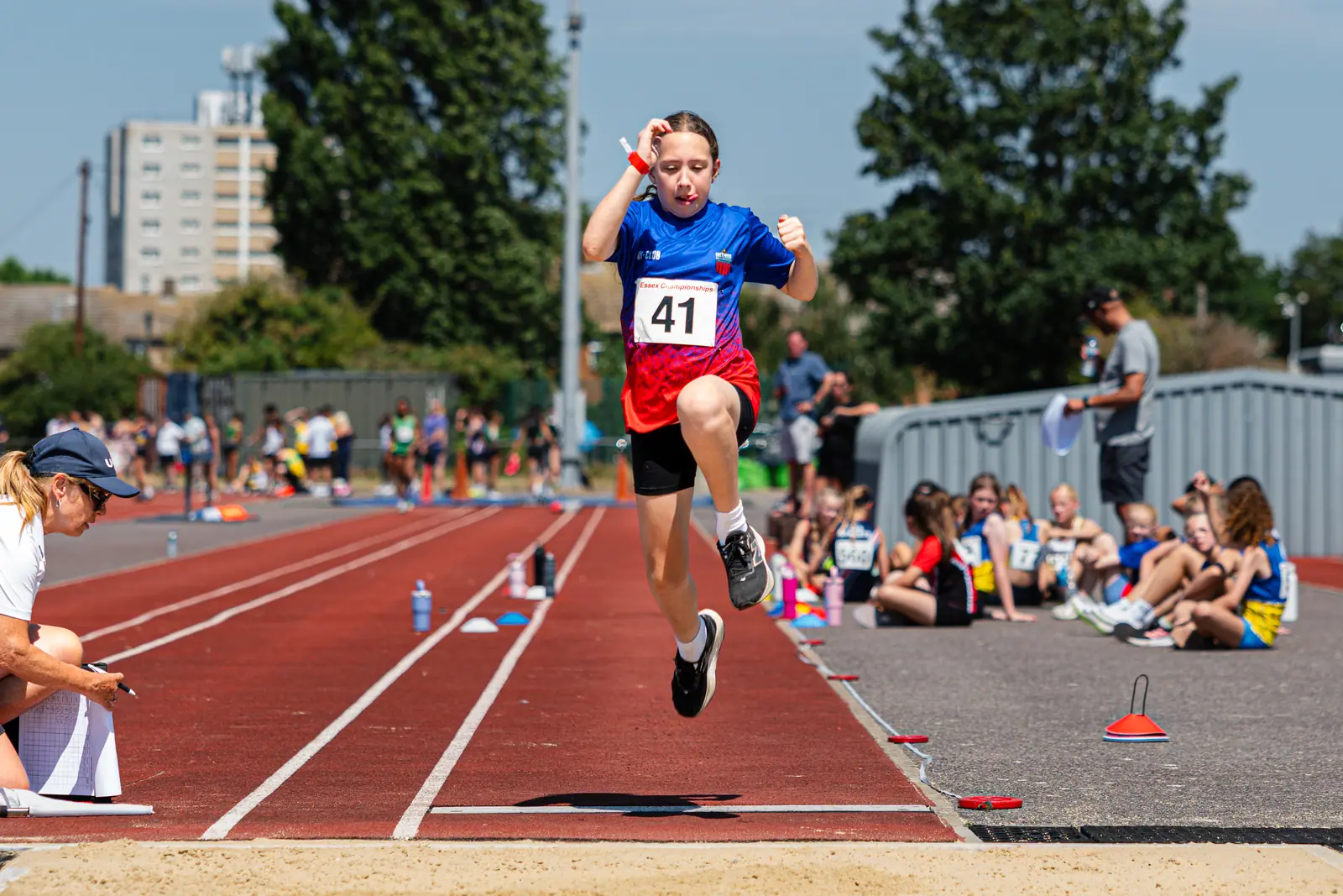 Brentwood Beagles athletes at the Essex Relay Championships, Thurrock, 12 July 2026