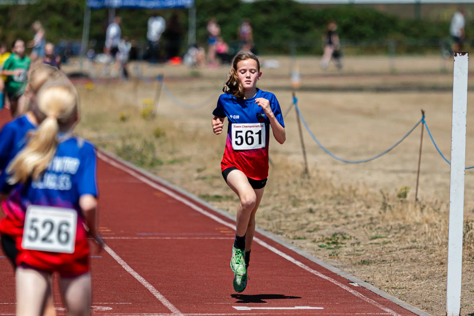 Brentwood Beagles athletes at the Essex Relay Championships, Thurrock, 12 July 2026