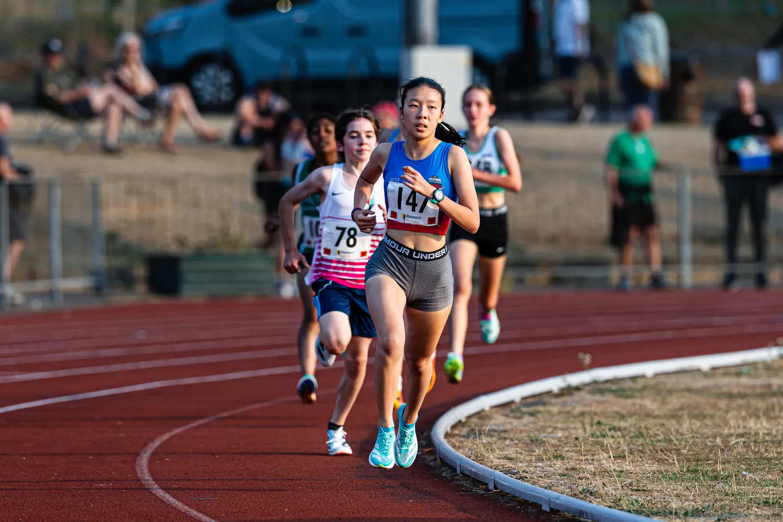 Brentwood Beagles athletes at the Watford Open Graded Meeting, Watford, 22 July 2026
