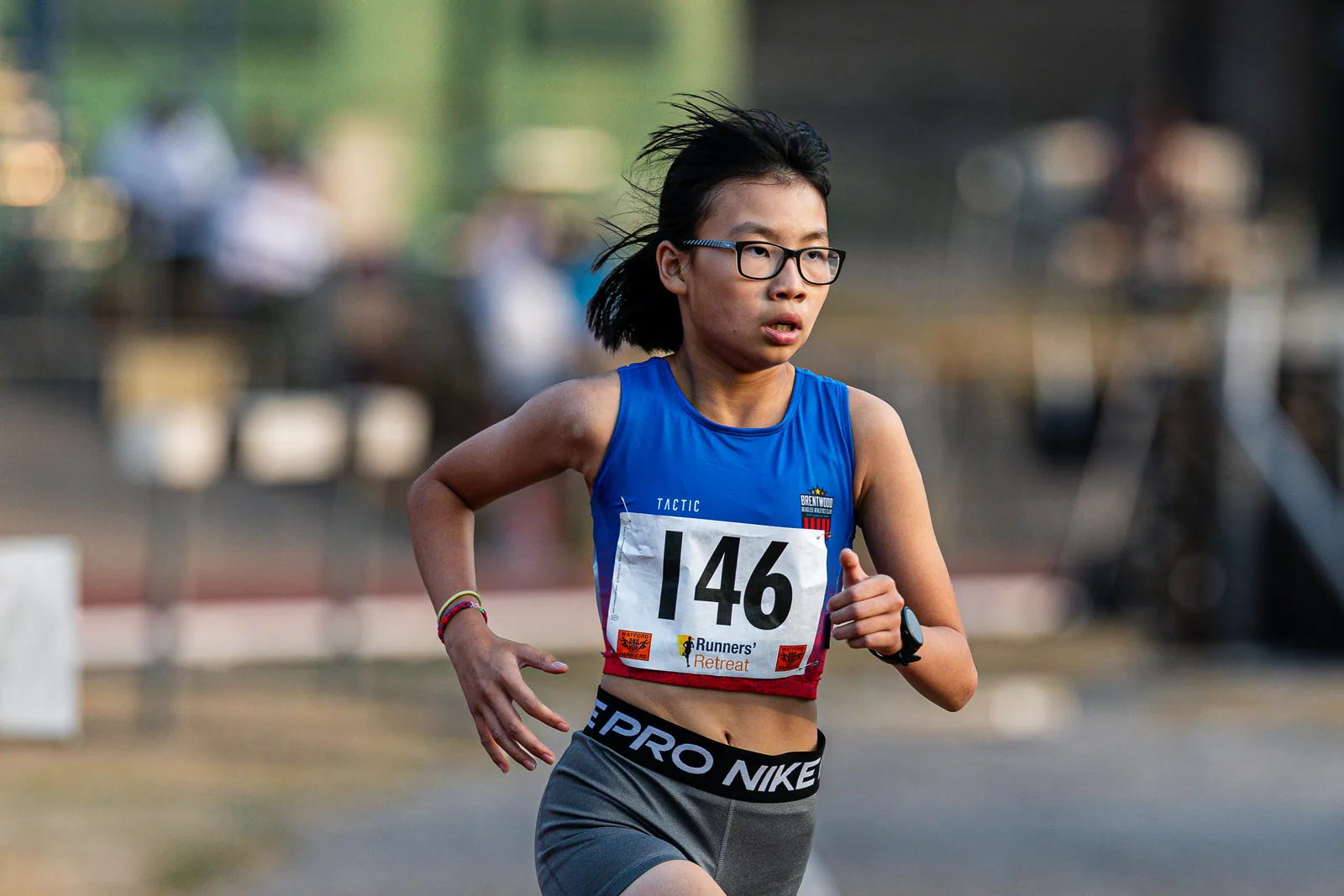 Brentwood Beagles athletes at the Watford Open Graded Meeting, Watford, 22 July 2026