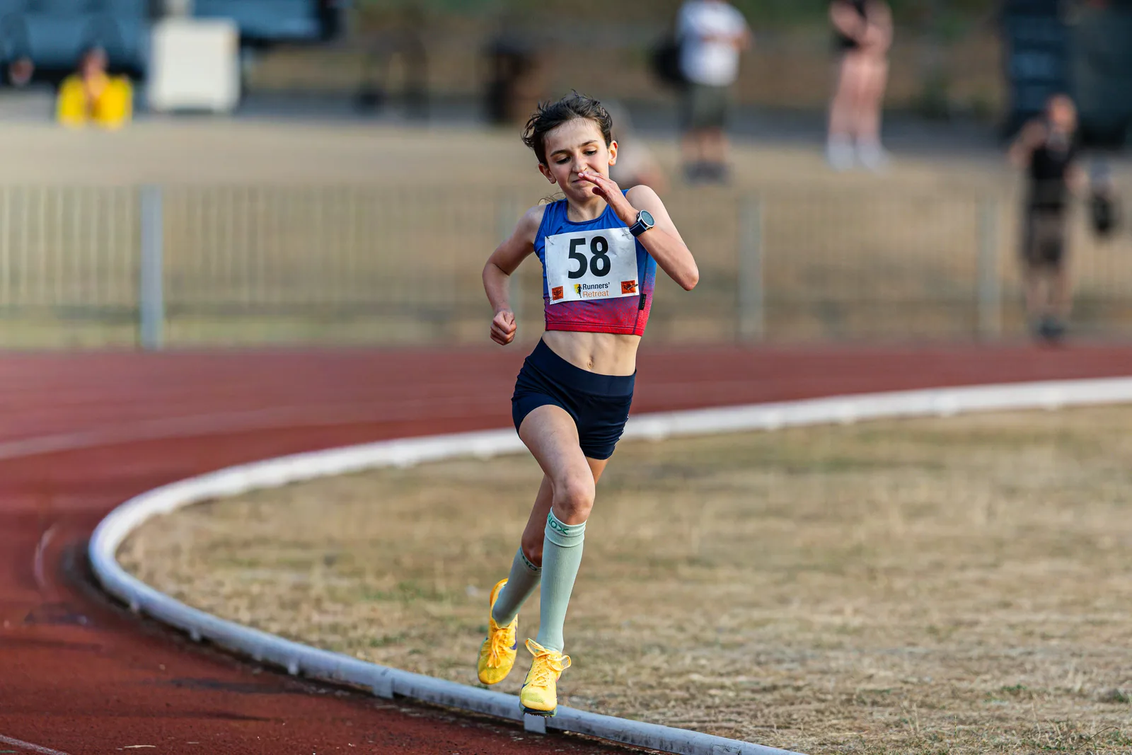 Brentwood Beagles athletes at the Watford Open Graded Meeting, Watford, 22 July 2026