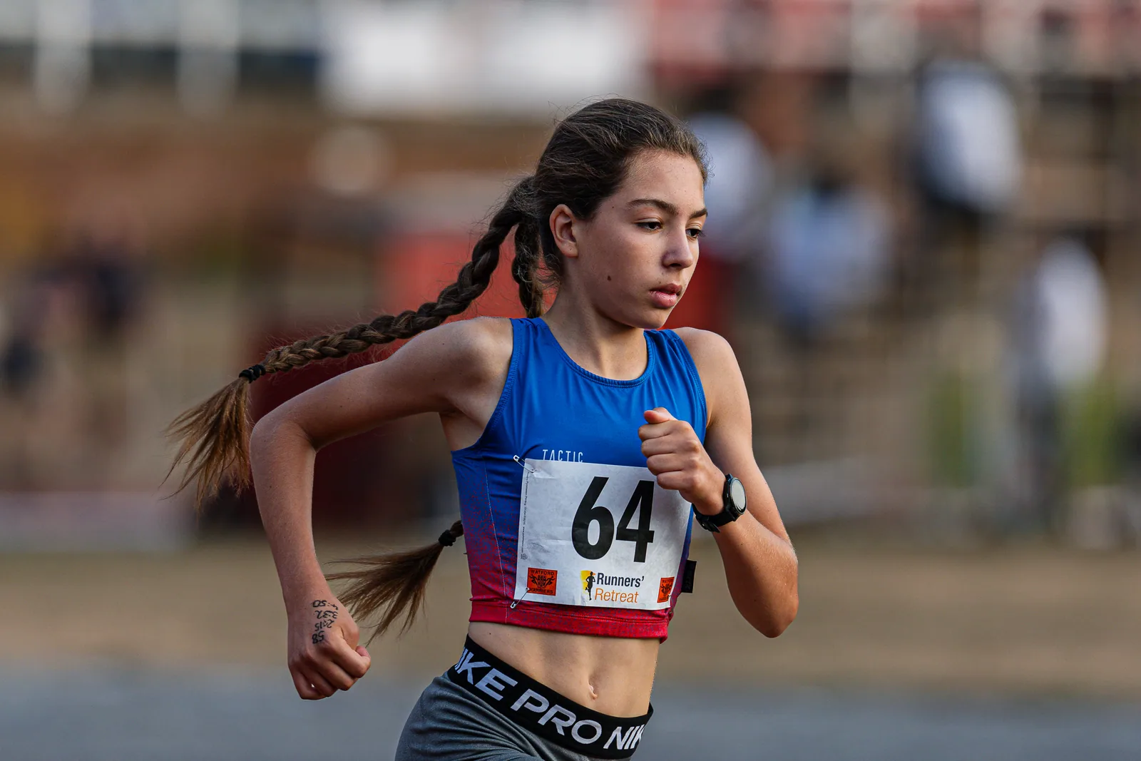 Brentwood Beagles athletes at the Watford Open Graded Meeting, Watford, 22 July 2026