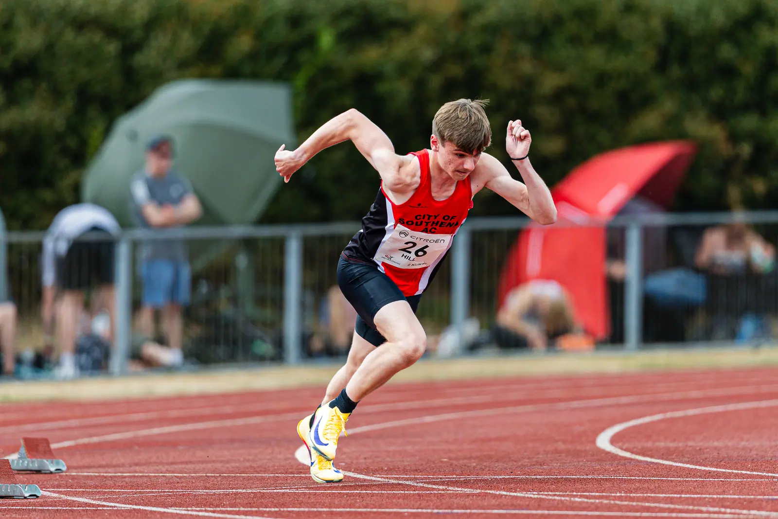 Brentwood Beagles athletes at the England Athletics Age Group Championships, Bedford, 26 July 2026