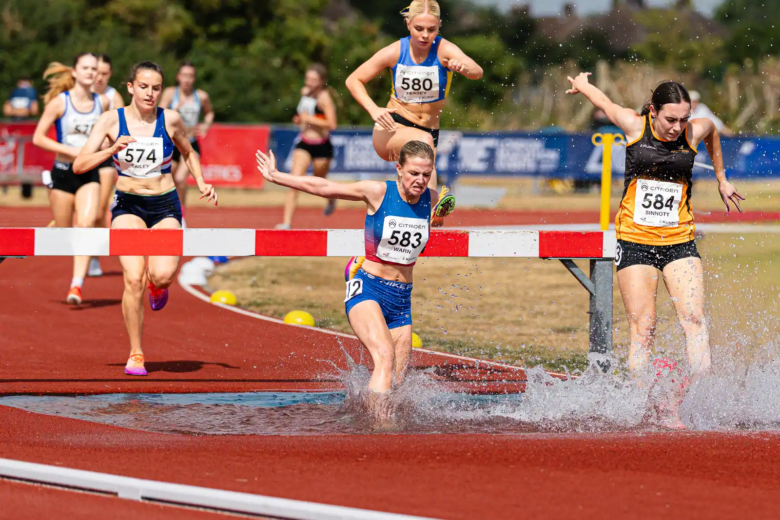 Brentwood Beagles athletes at the England Athletics Age Group Championships, Bedford, 26 July 2026