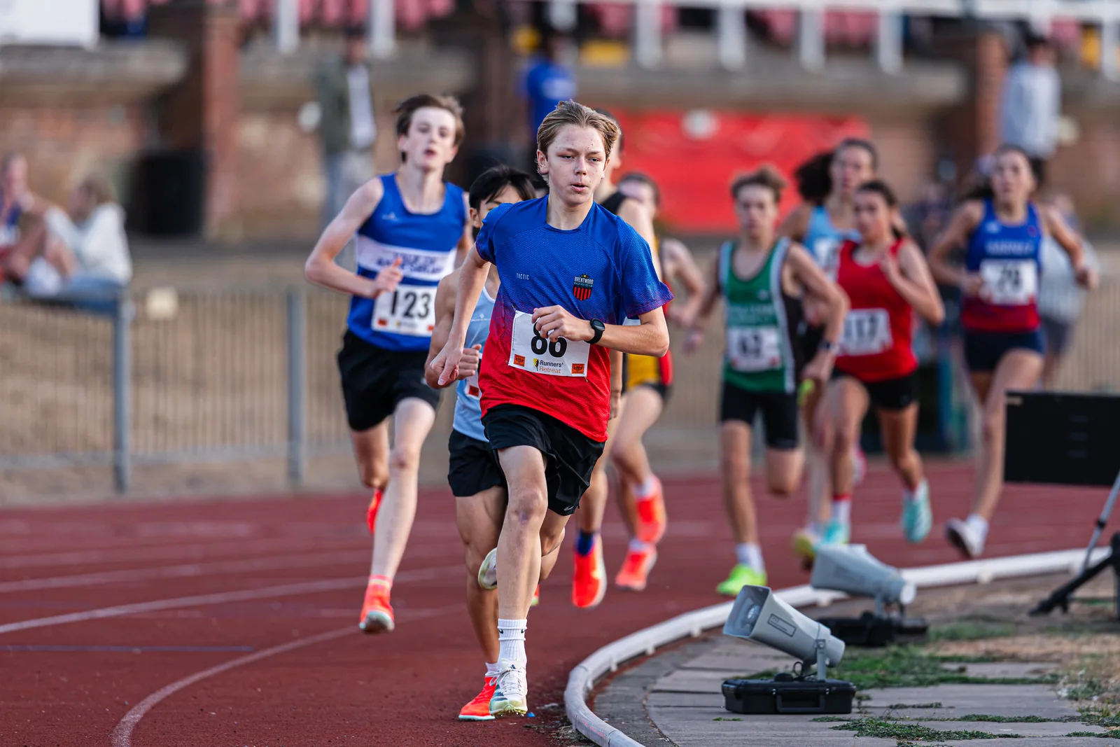 Brentwood Beagles athletes at the Watford Open, Watford, 5 August 2026