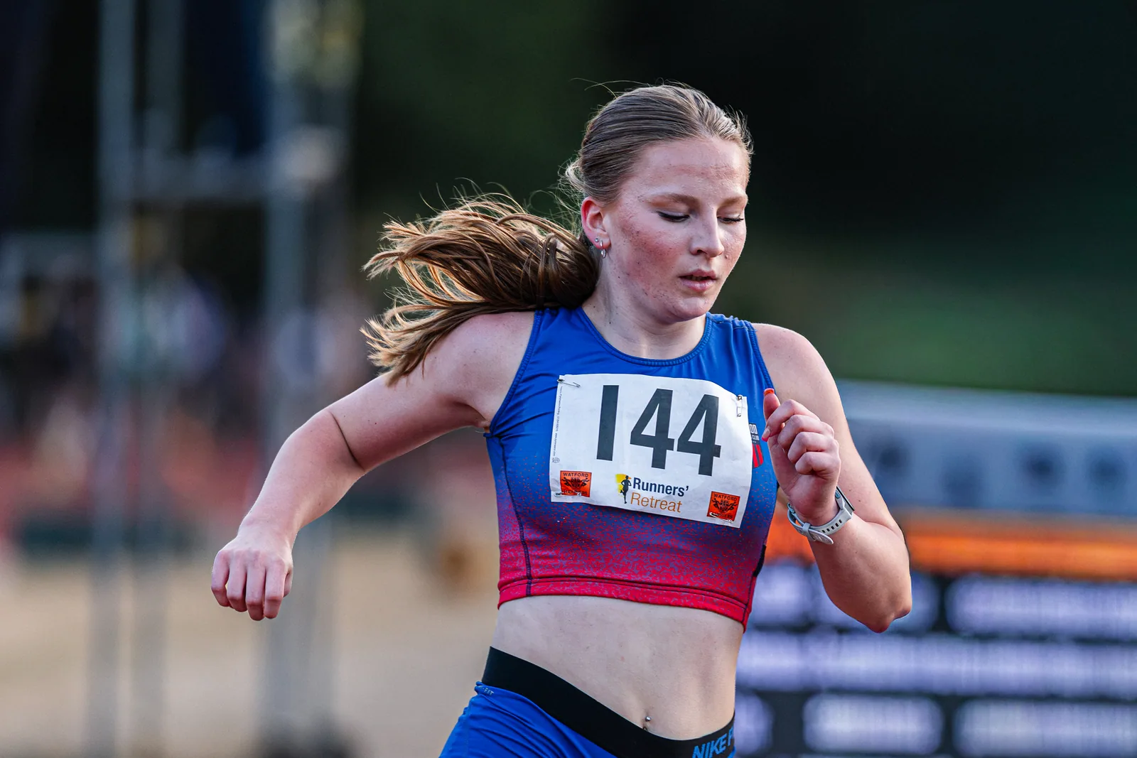 Brentwood Beagles athletes at the Watford Open, Watford, 5 August 2026
