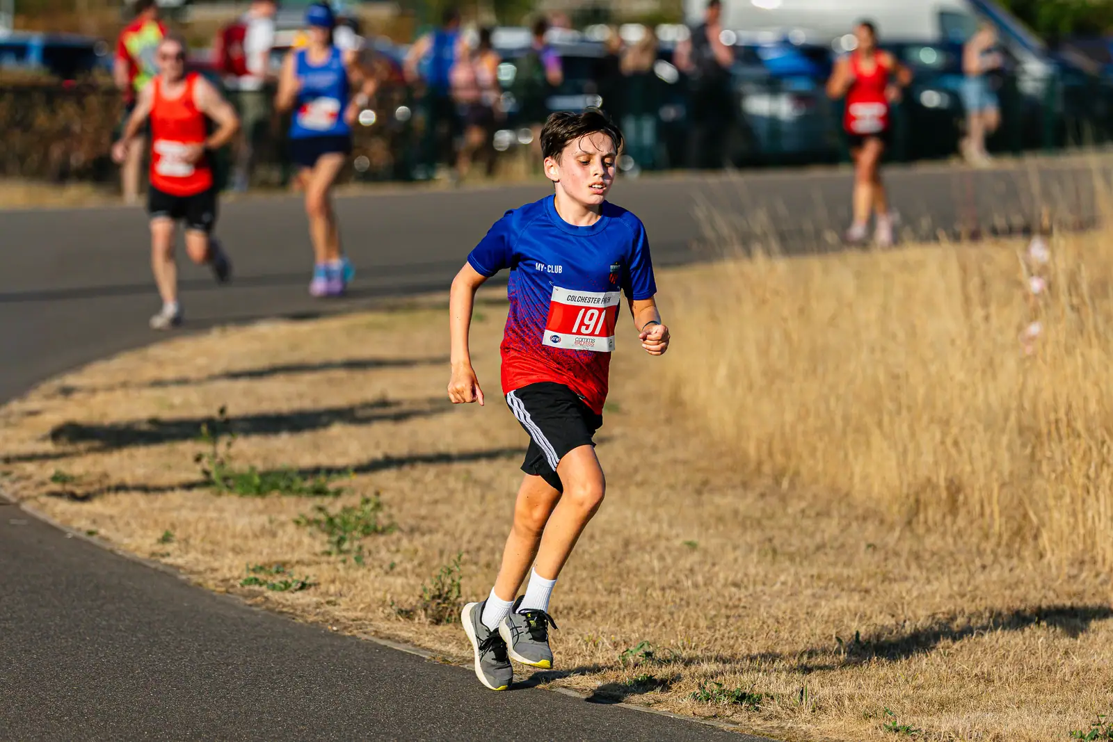 Brentwood Beagles athletes at the Colchester Friday Night 5K / Essex 5K Championships, Colchester, 7 August 2026