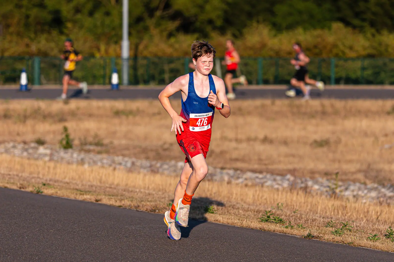 Brentwood Beagles athletes at the Colchester Friday Night 5K / Essex 5K Championships, Colchester, 7 August 2026