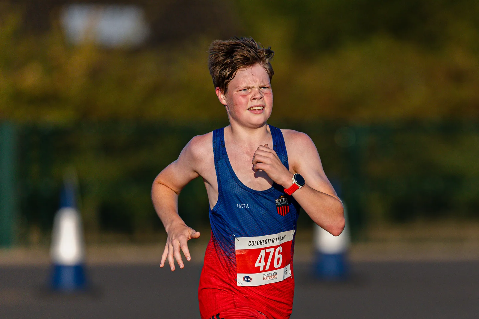 Brentwood Beagles athletes at the Colchester Friday Night 5K / Essex 5K Championships, Colchester, 7 August 2026