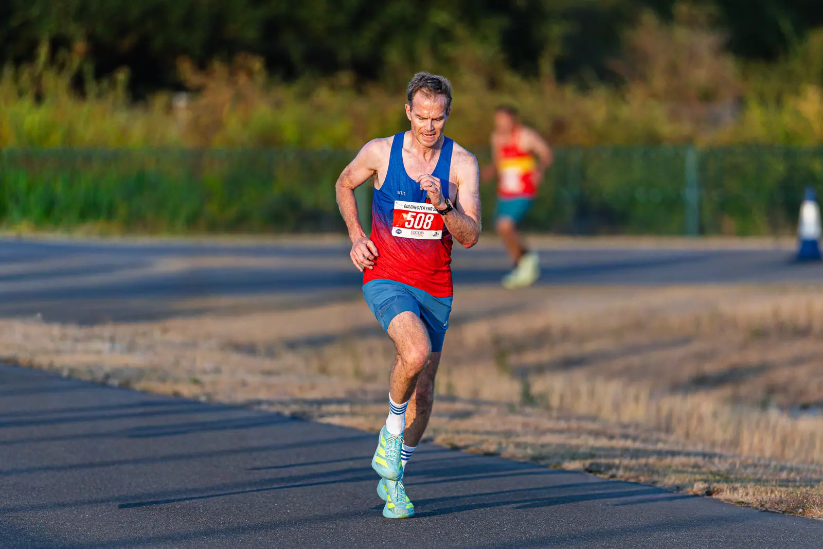 Brentwood Beagles athletes at the Colchester Friday Night 5K / Essex 5K Championships, Colchester, 7 August 2026
