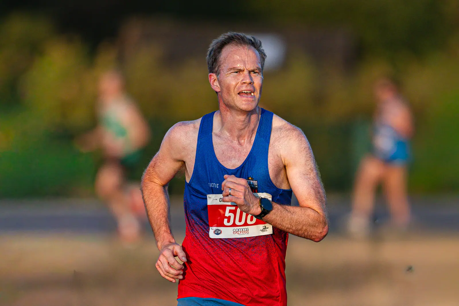 Brentwood Beagles athletes at the Colchester Friday Night 5K / Essex 5K Championships, Colchester, 7 August 2026