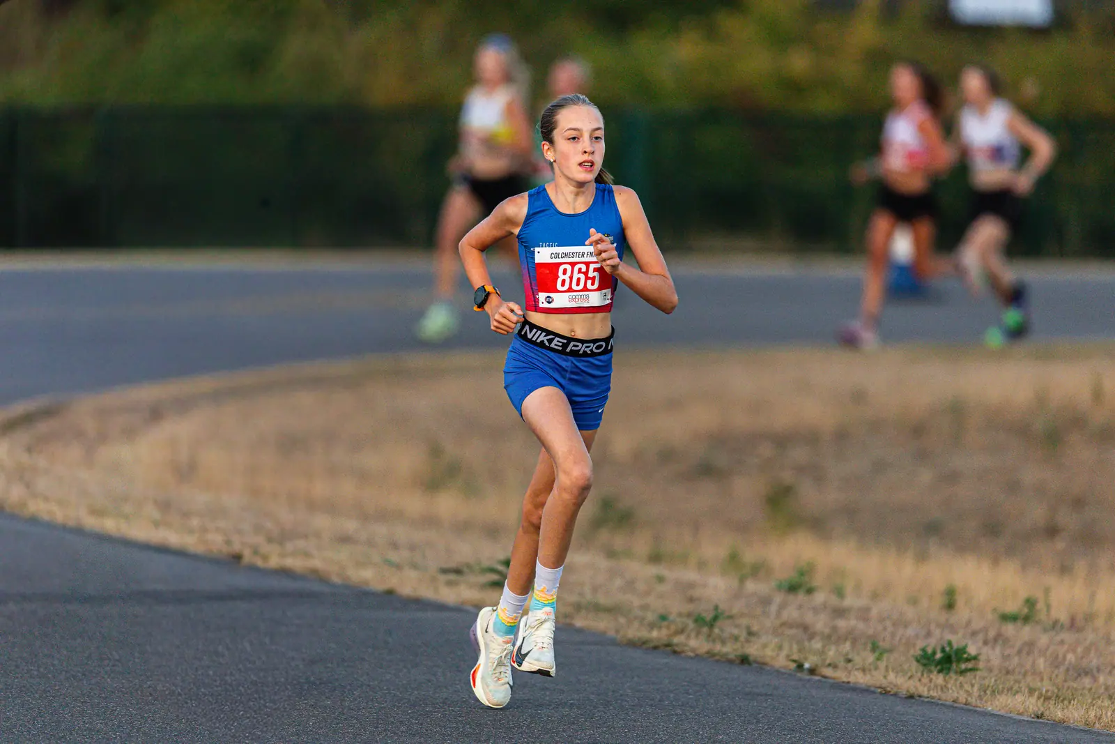 Brentwood Beagles athletes at the Colchester Friday Night 5K / Essex 5K Championships, Colchester, 7 August 2026