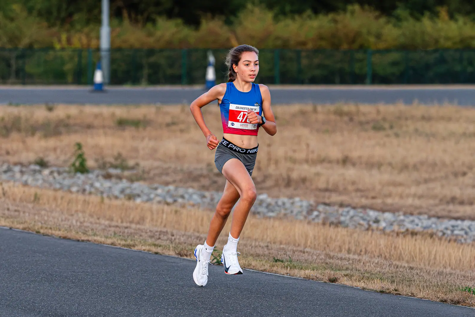 Brentwood Beagles athletes at the Colchester Friday Night 5K / Essex 5K Championships, Colchester, 7 August 2026