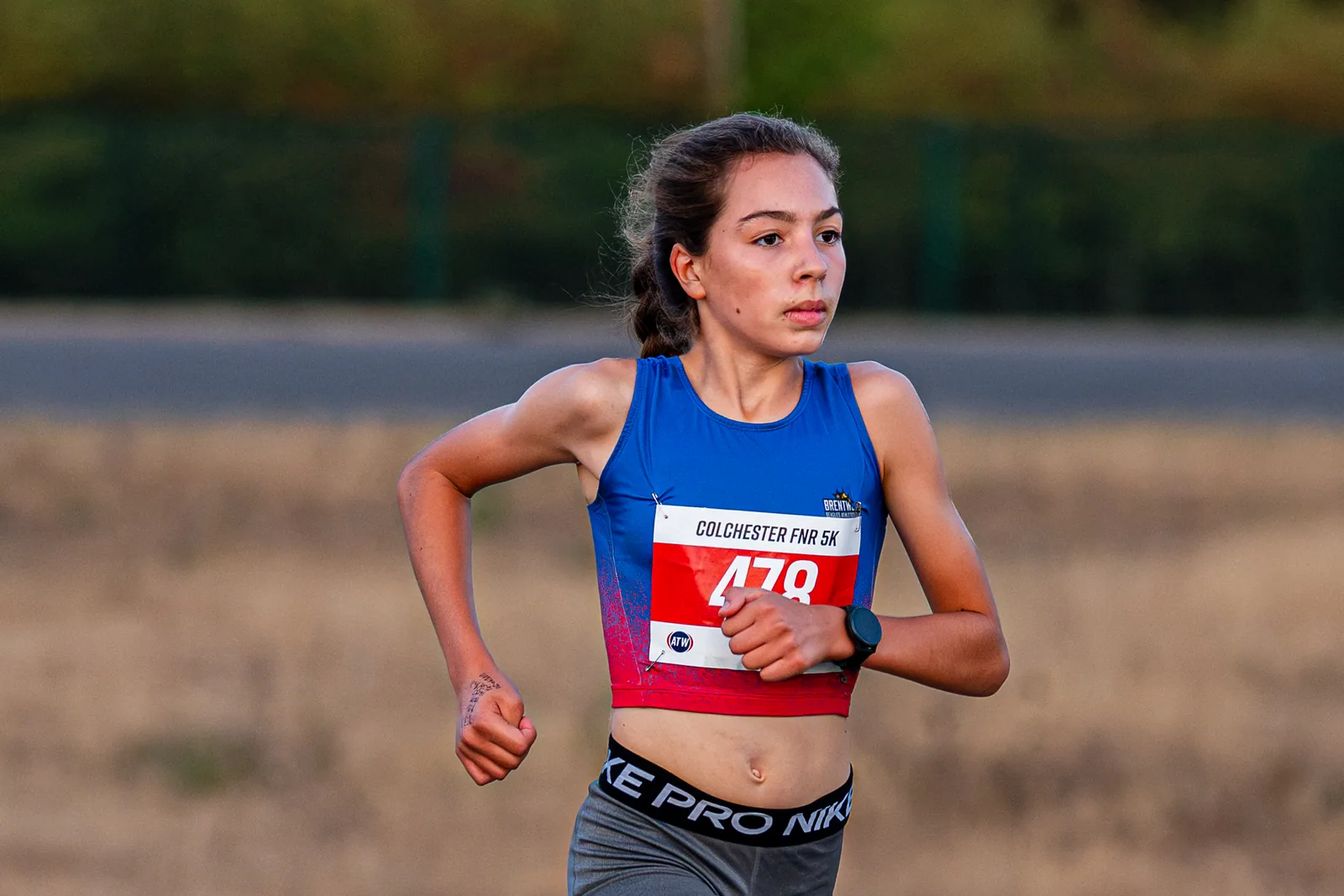 Brentwood Beagles athletes at the Colchester Friday Night 5K / Essex 5K Championships, Colchester, 7 August 2026