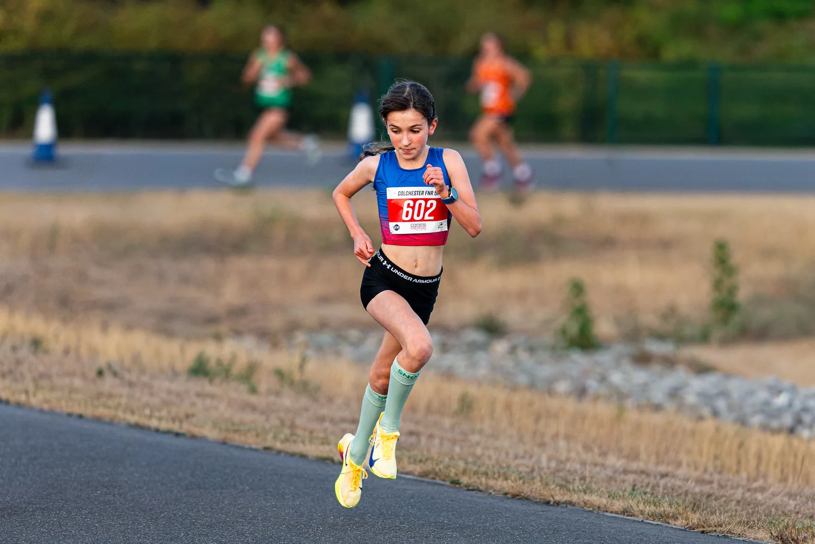 Brentwood Beagles athletes at the Colchester Friday Night 5K / Essex 5K Championships, Colchester, 7 August 2026