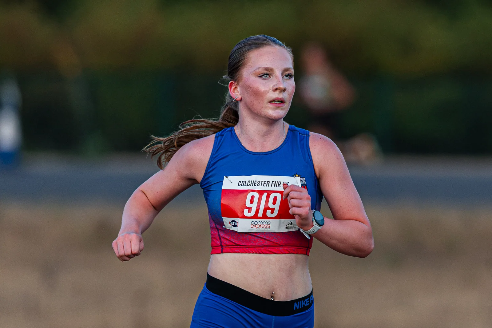 Brentwood Beagles athletes at the Colchester Friday Night 5K / Essex 5K Championships, Colchester, 7 August 2026