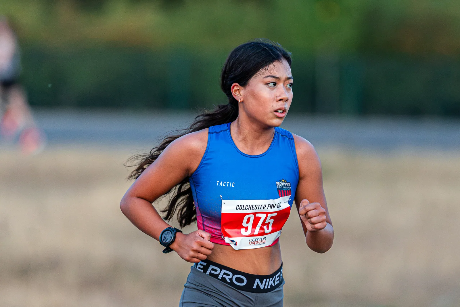 Brentwood Beagles athletes at the Colchester Friday Night 5K / Essex 5K Championships, Colchester, 7 August 2026