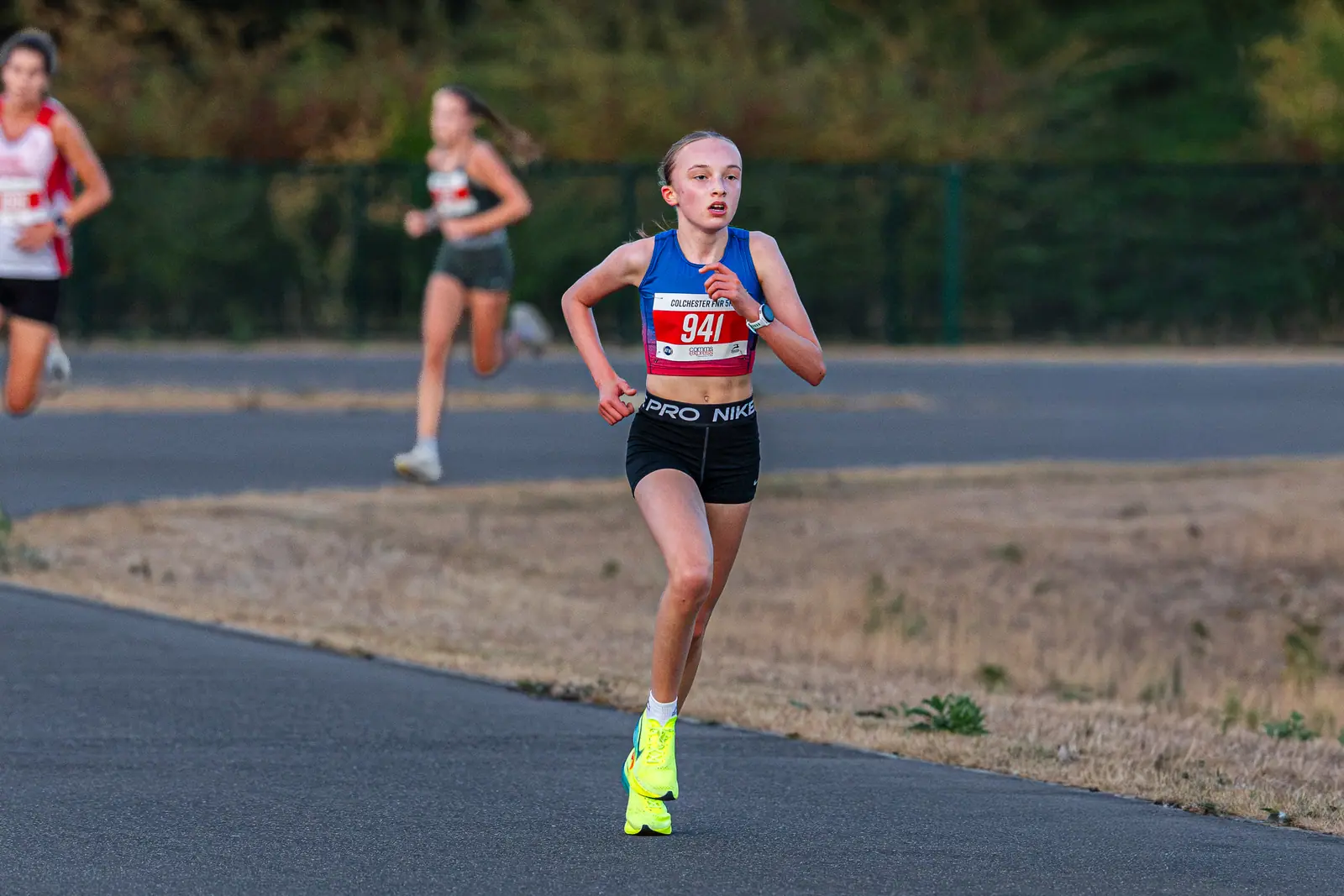 Brentwood Beagles athletes at the Colchester Friday Night 5K / Essex 5K Championships, Colchester, 7 August 2026