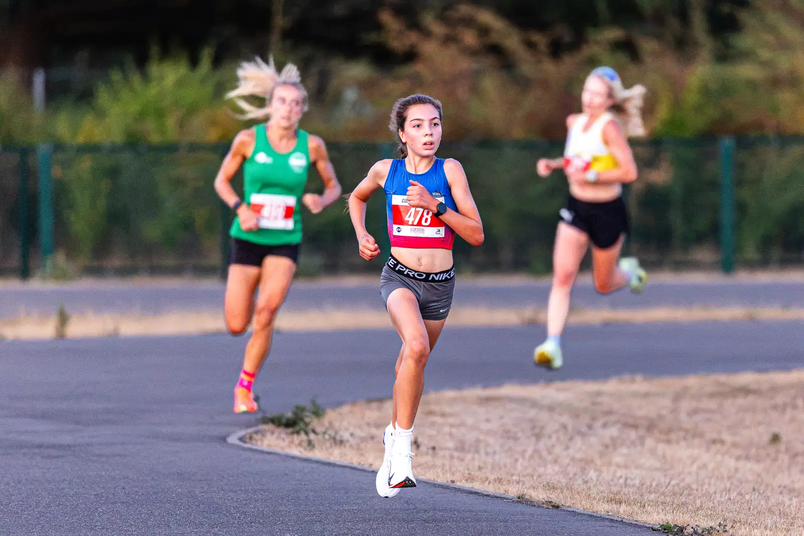 Brentwood Beagles athletes at the Colchester Friday Night 5K / Essex 5K Championships, Colchester, 7 August 2026