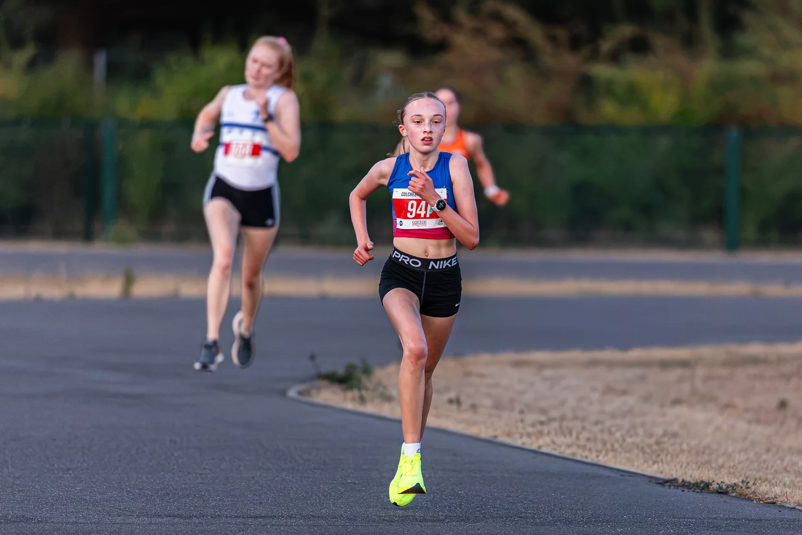 Brentwood Beagles athletes at the Colchester Friday Night 5K / Essex 5K Championships, Colchester, 7 August 2026