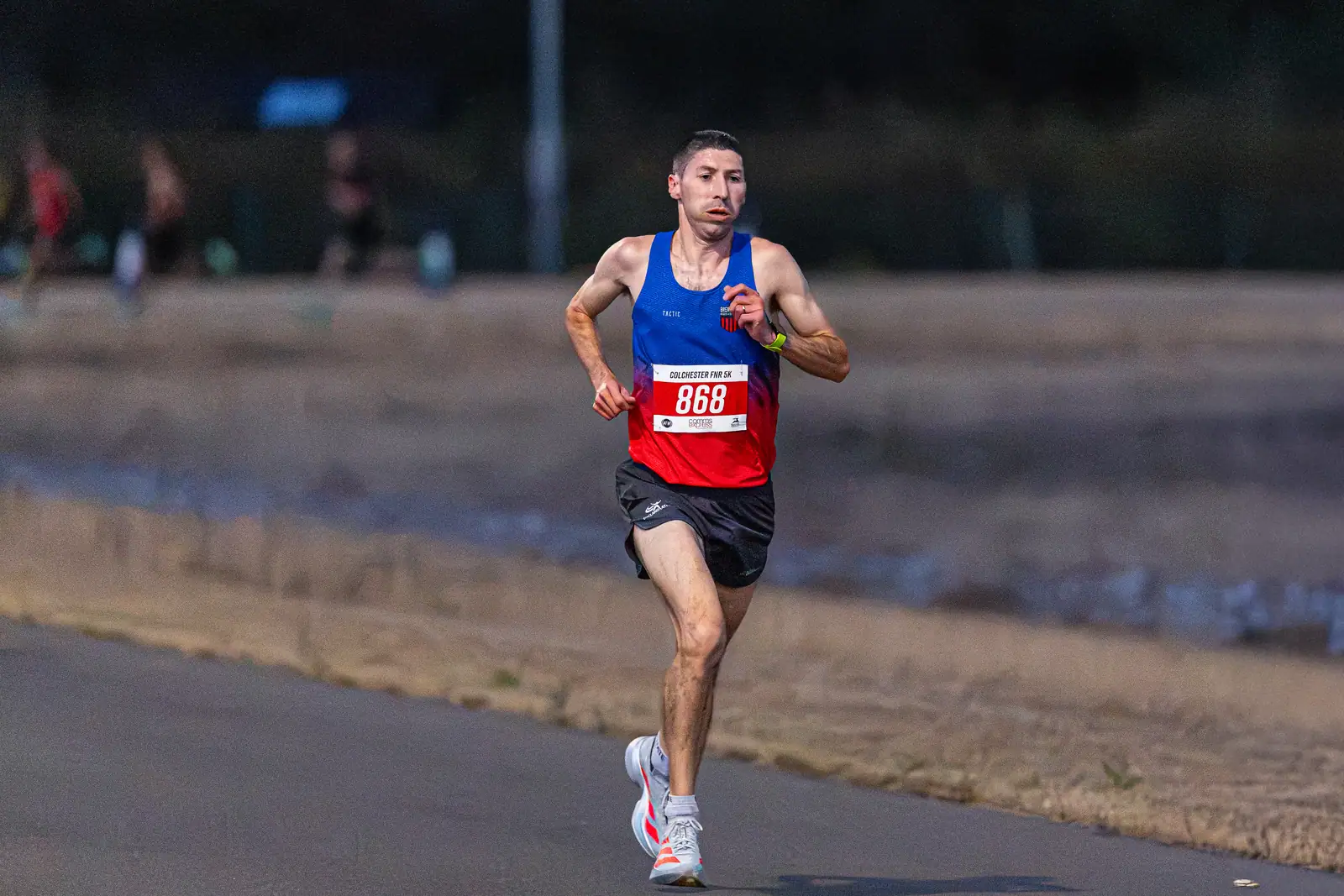 Brentwood Beagles athletes at the Colchester Friday Night 5K / Essex 5K Championships, Colchester, 7 August 2026