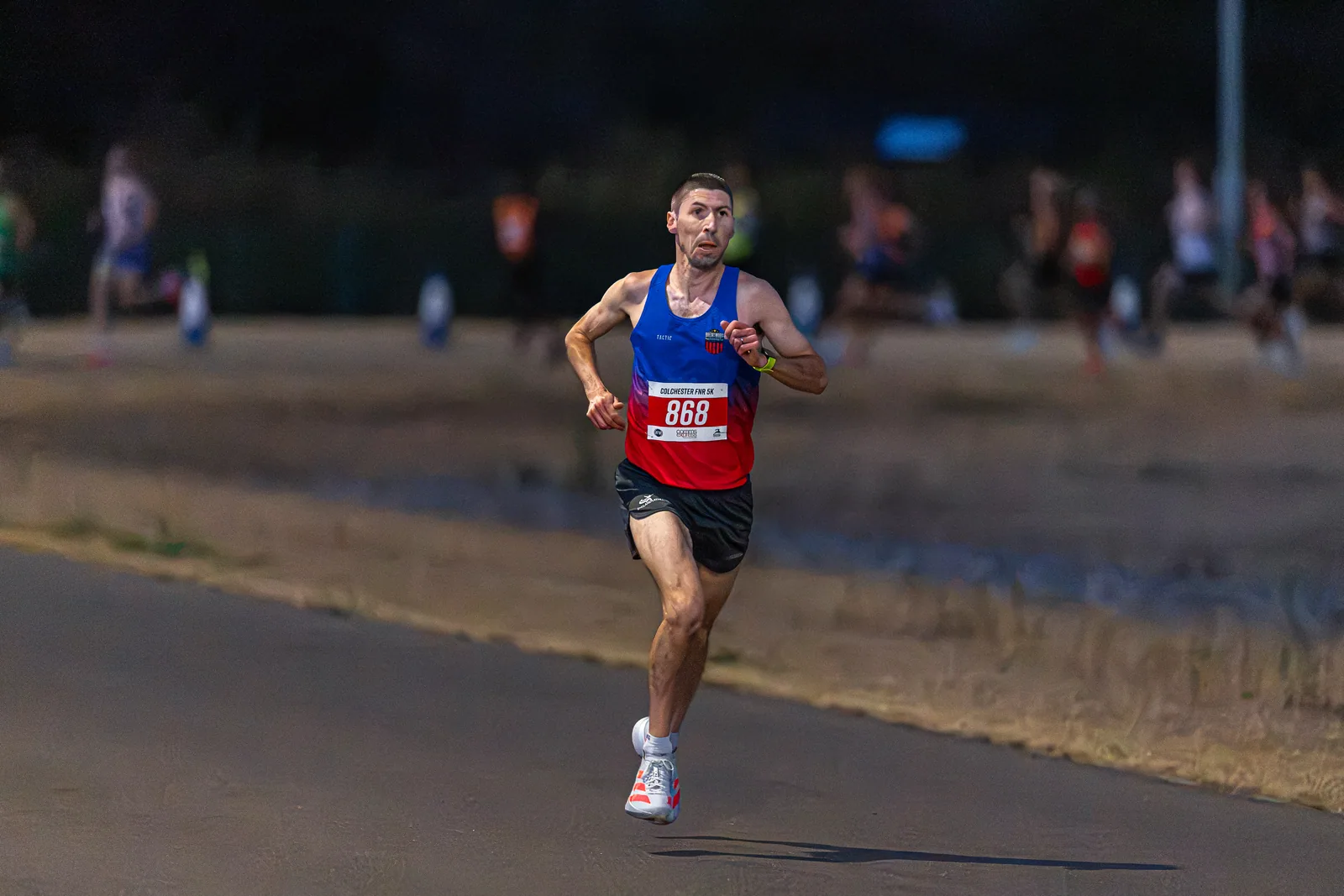Brentwood Beagles athletes at the Colchester Friday Night 5K / Essex 5K Championships, Colchester, 7 August 2026