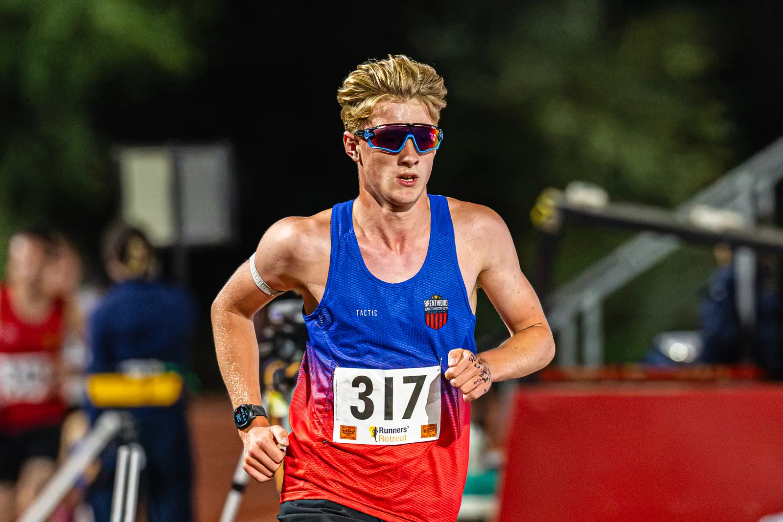 Brentwood Beagles athletes at the Watford Open, Watford, 19 August 2026