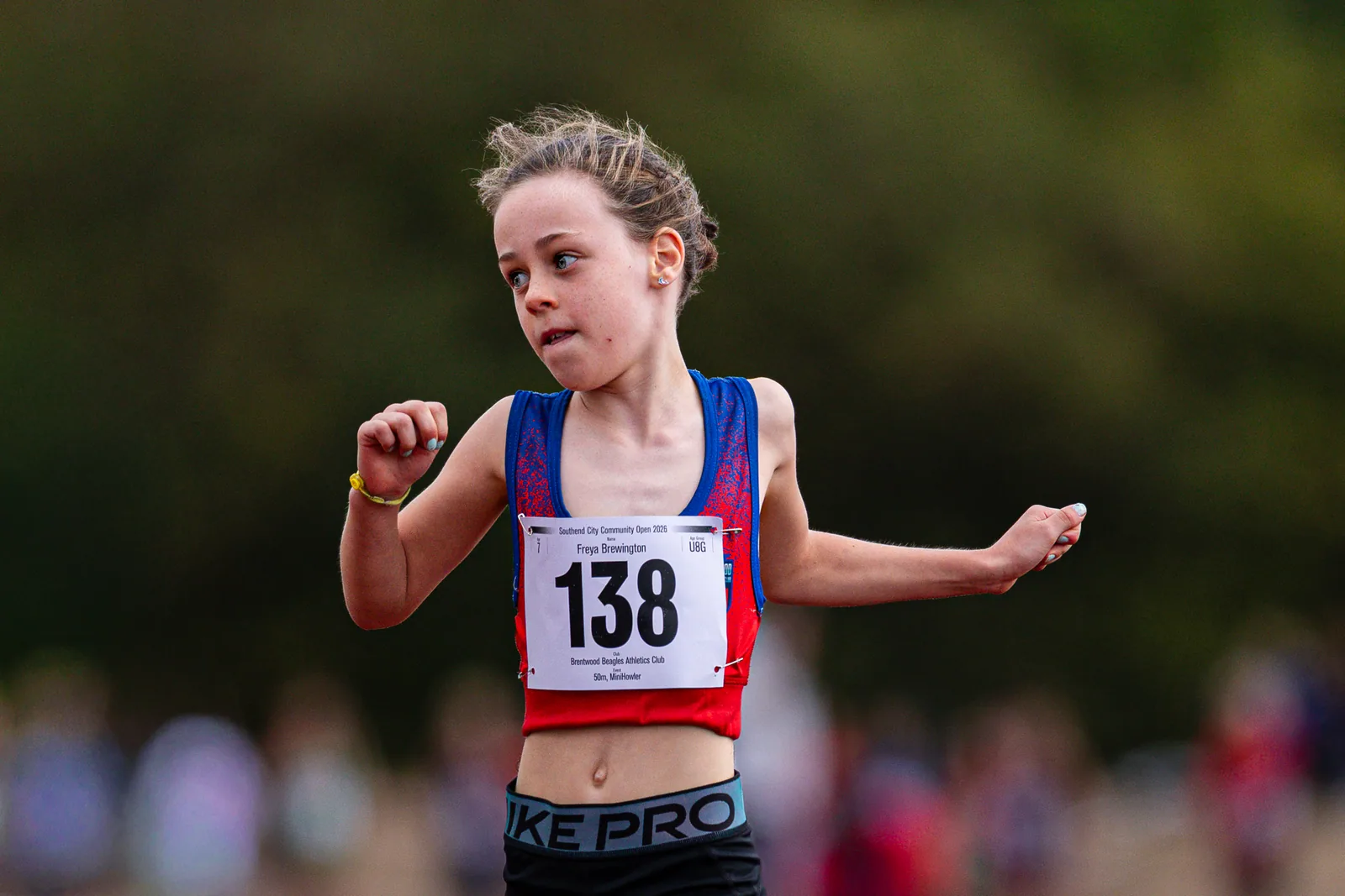 Brentwood Beagles athletes at the Southend Open (Track and Field), Southend, 31 August 2026