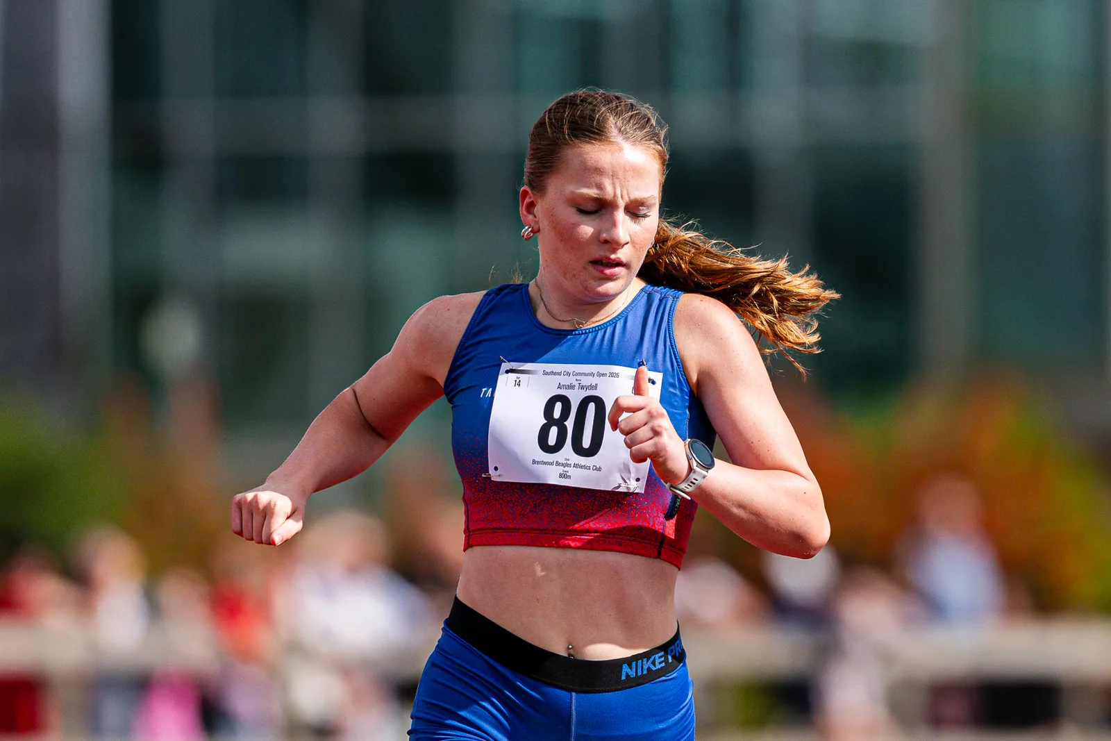 Brentwood Beagles athletes at the Southend Open (Track and Field), Southend, 31 August 2026