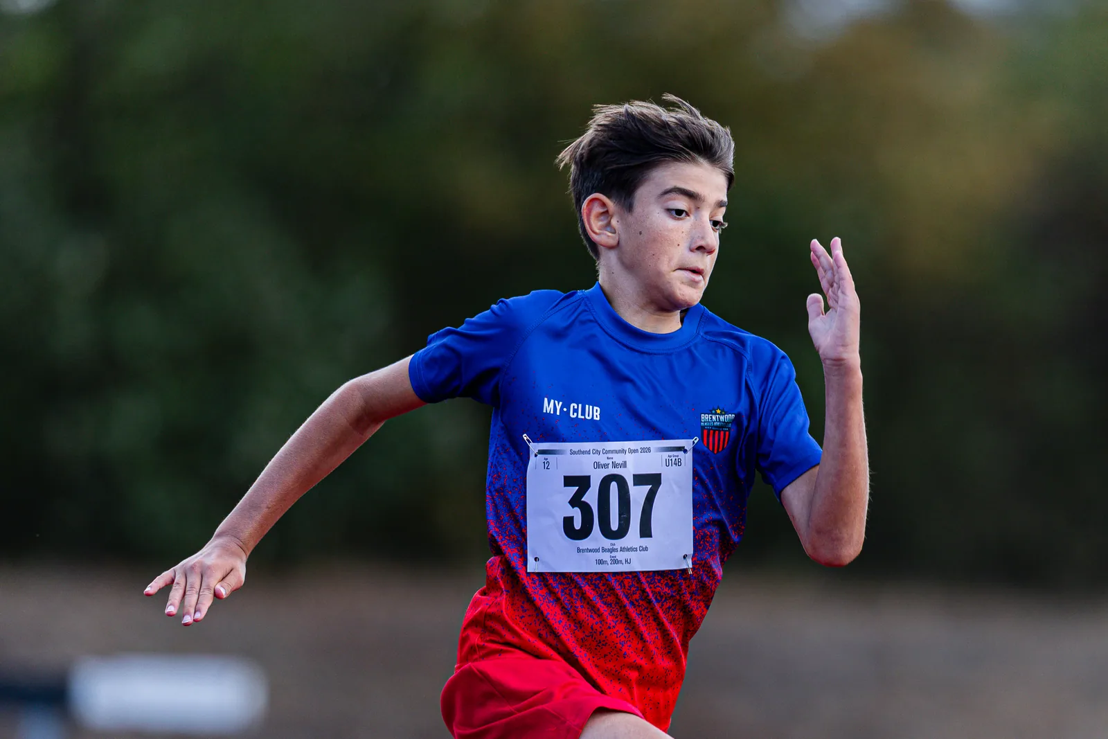 Brentwood Beagles athletes at the Southend Open (Track and Field), Southend, 31 August 2026