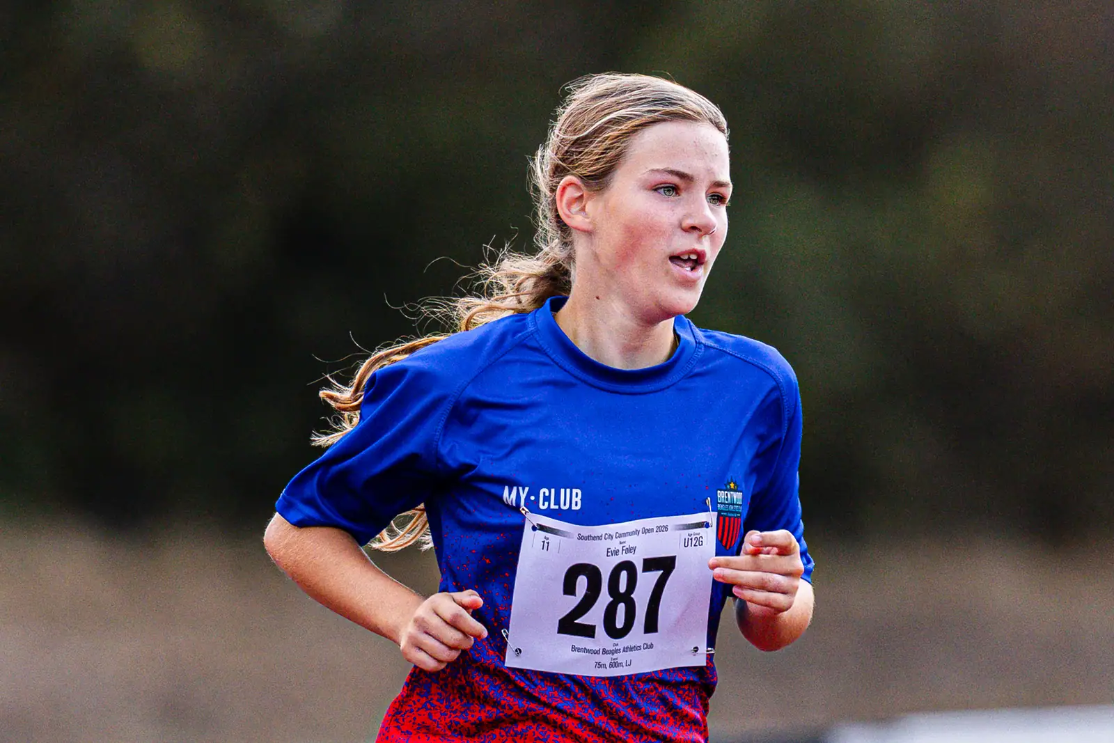 Brentwood Beagles athletes at the Southend Open (Track and Field), Southend, 31 August 2026