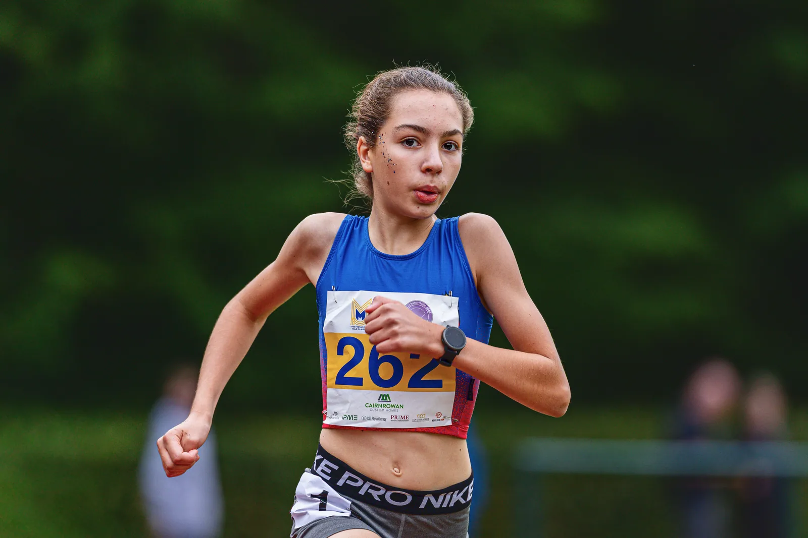Brentwood Beagles athletes at the Monument Mile, Stirling, 6 September 2026