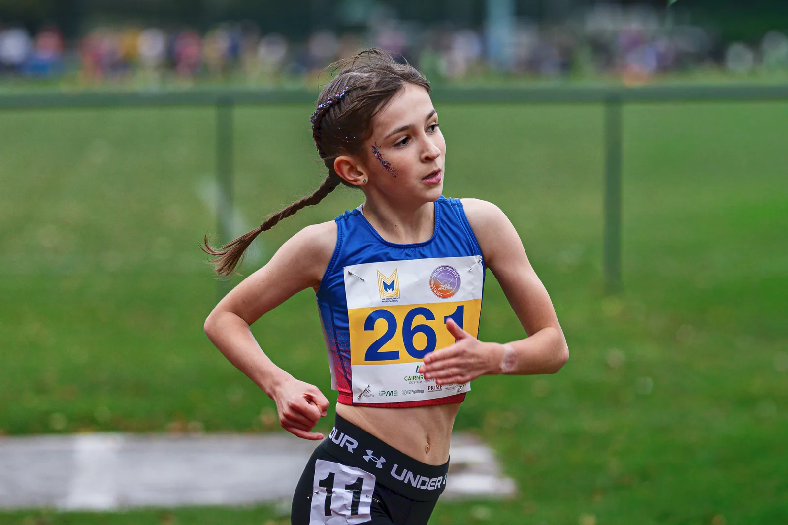 Brentwood Beagles athletes at the Monument Mile, Stirling, 6 September 2026