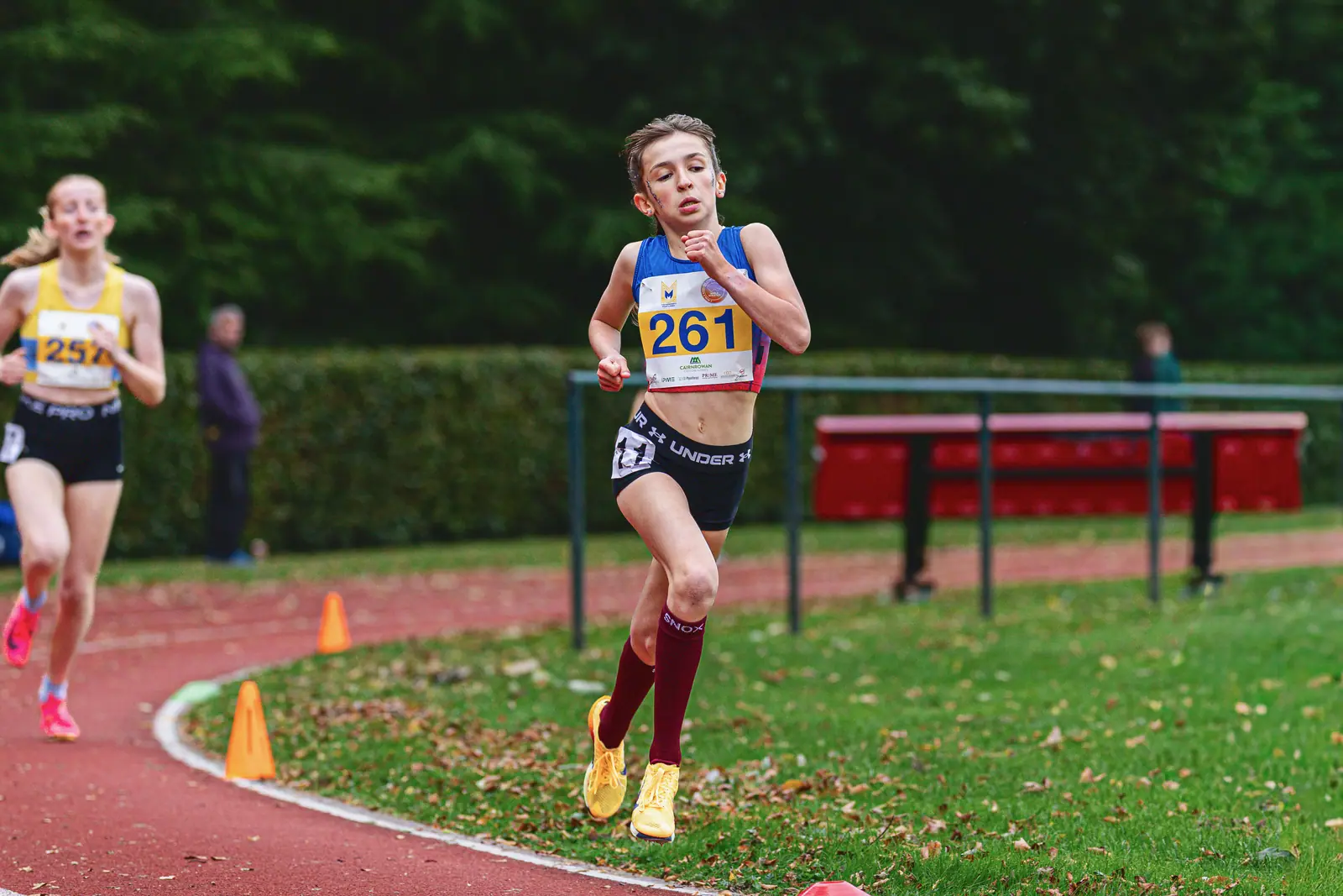 Brentwood Beagles athletes at the Monument Mile, Stirling, 6 September 2026