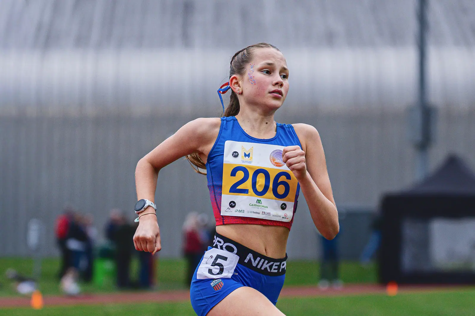 Brentwood Beagles athletes at the Monument Mile, Stirling, 6 September 2026