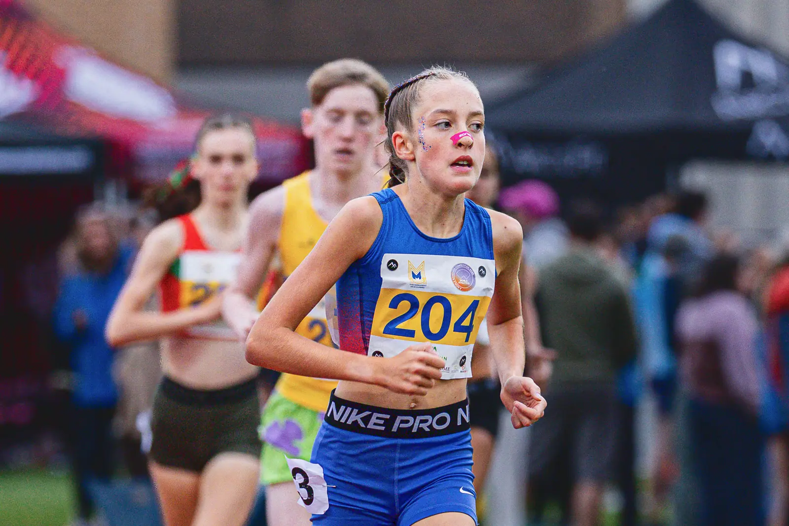 Brentwood Beagles athletes at the Monument Mile, Stirling, 6 September 2026