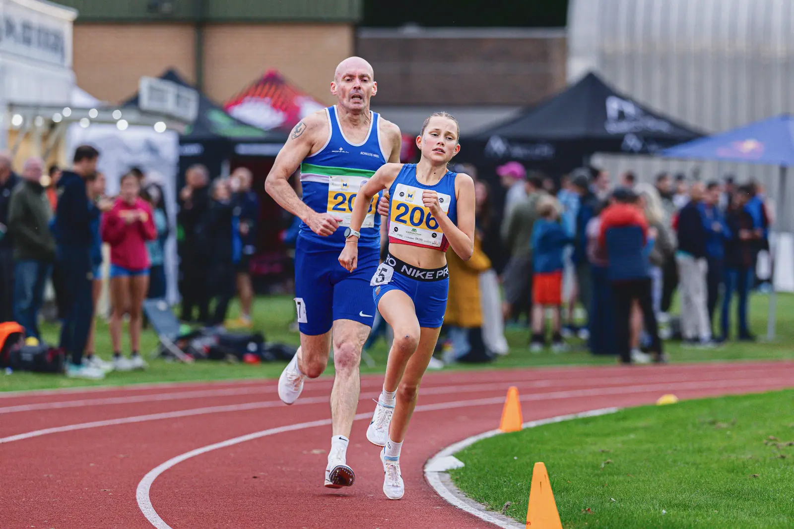 Brentwood Beagles athletes at the Monument Mile, Stirling, 6 September 2026