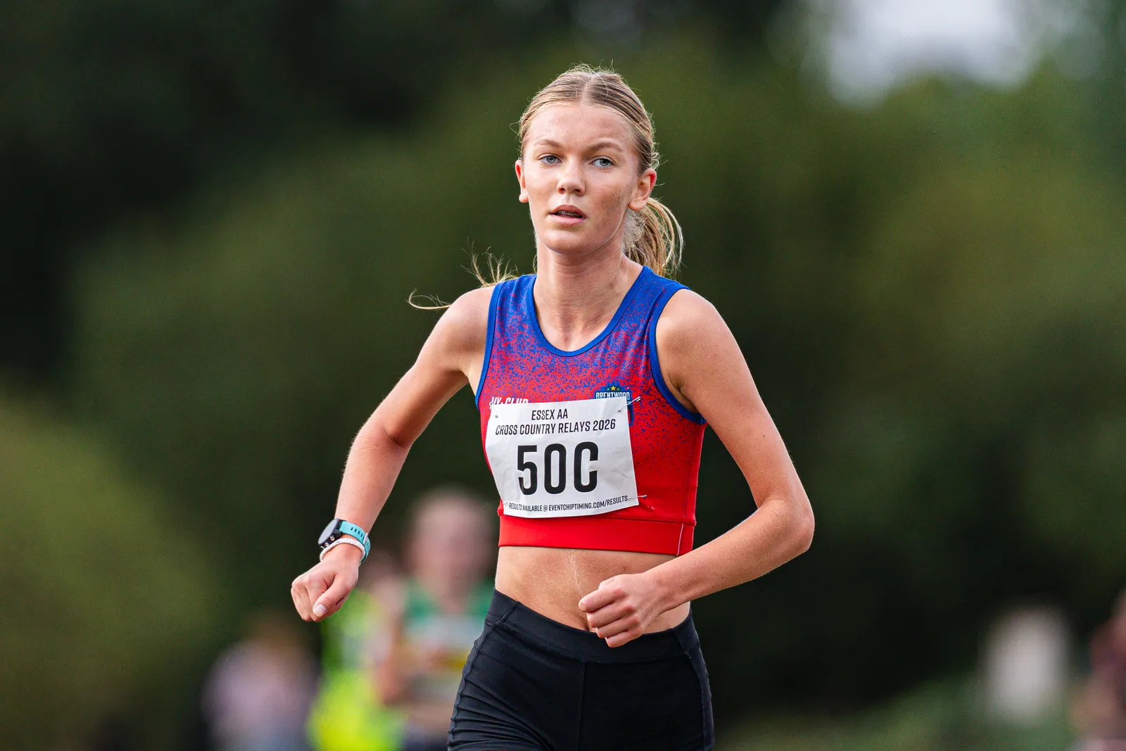 Brentwood Beagles athletes at the Essex Cross Country Relays, 19 September 2026