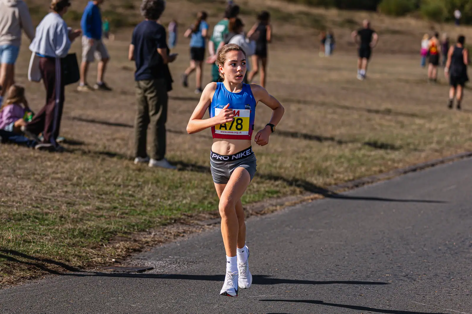Brentwood Beagles athletes at the SEAA Road Relays, Rushmoor Arena, Aldershot, 26 September 2026