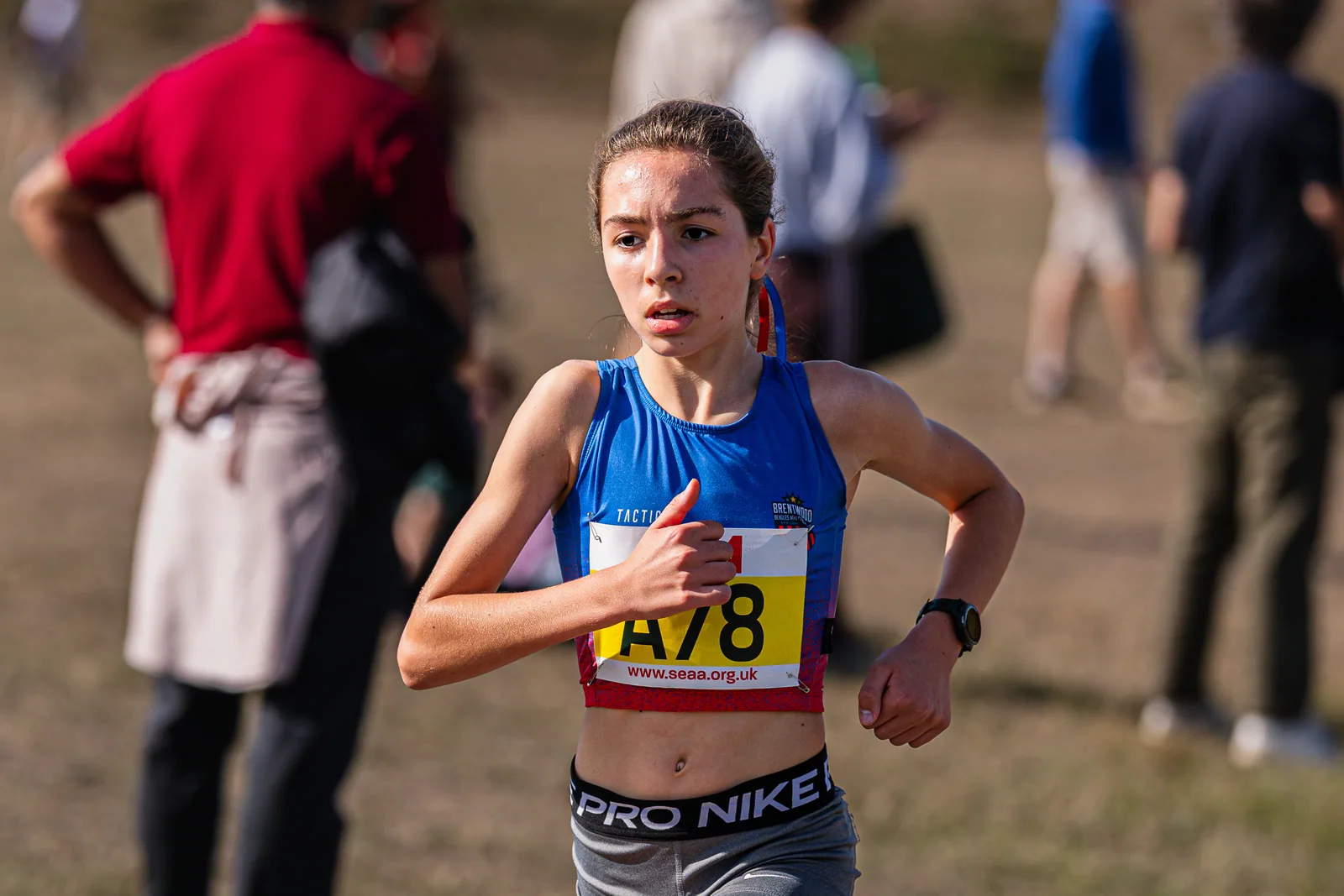Brentwood Beagles athletes at the SEAA Road Relays, Rushmoor Arena, Aldershot, 26 September 2026