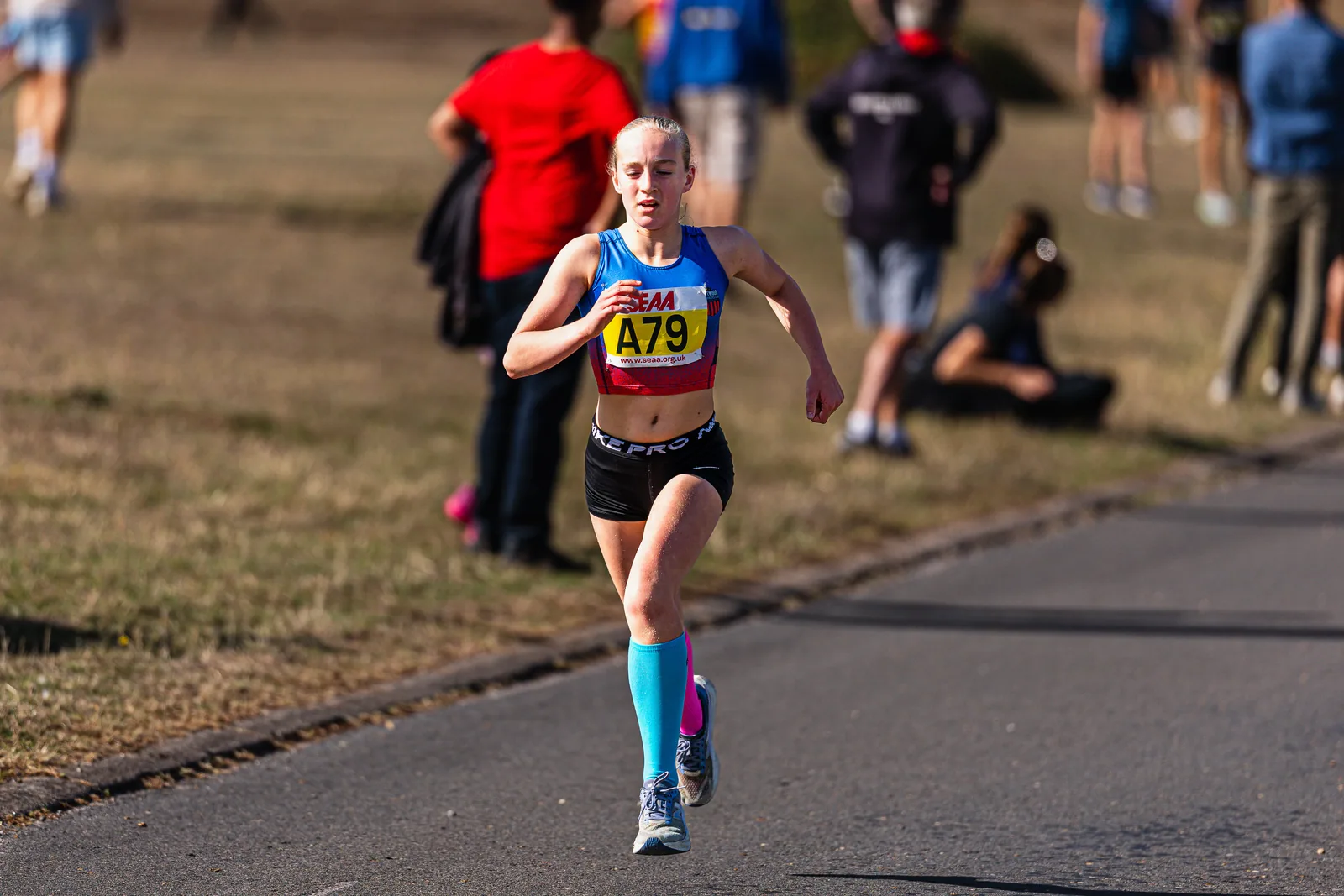 Brentwood Beagles athletes at the SEAA Road Relays, Rushmoor Arena, Aldershot, 26 September 2026