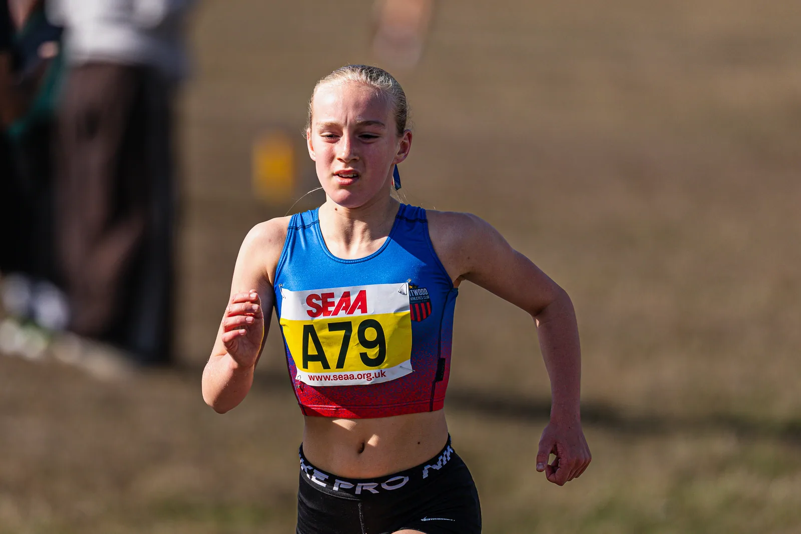 Brentwood Beagles athletes at the SEAA Road Relays, Rushmoor Arena, Aldershot, 26 September 2026