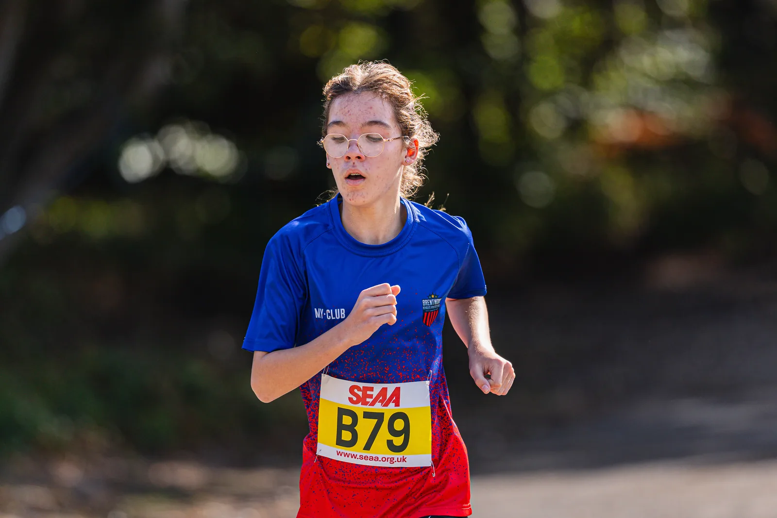 Brentwood Beagles athletes at the SEAA Road Relays, Rushmoor Arena, Aldershot, 26 September 2026
