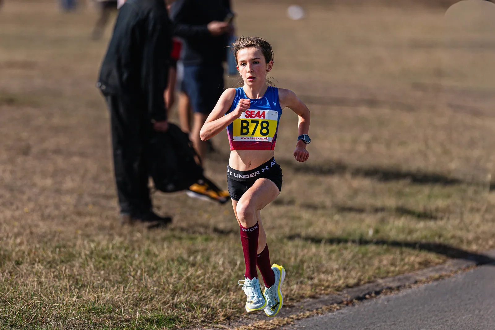 Brentwood Beagles athletes at the SEAA Road Relays, Rushmoor Arena, Aldershot, 26 September 2026