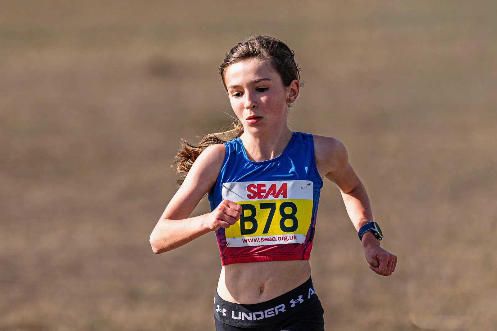Brentwood Beagles athletes at the SEAA Road Relays, Rushmoor Arena, Aldershot, 26 September 2026