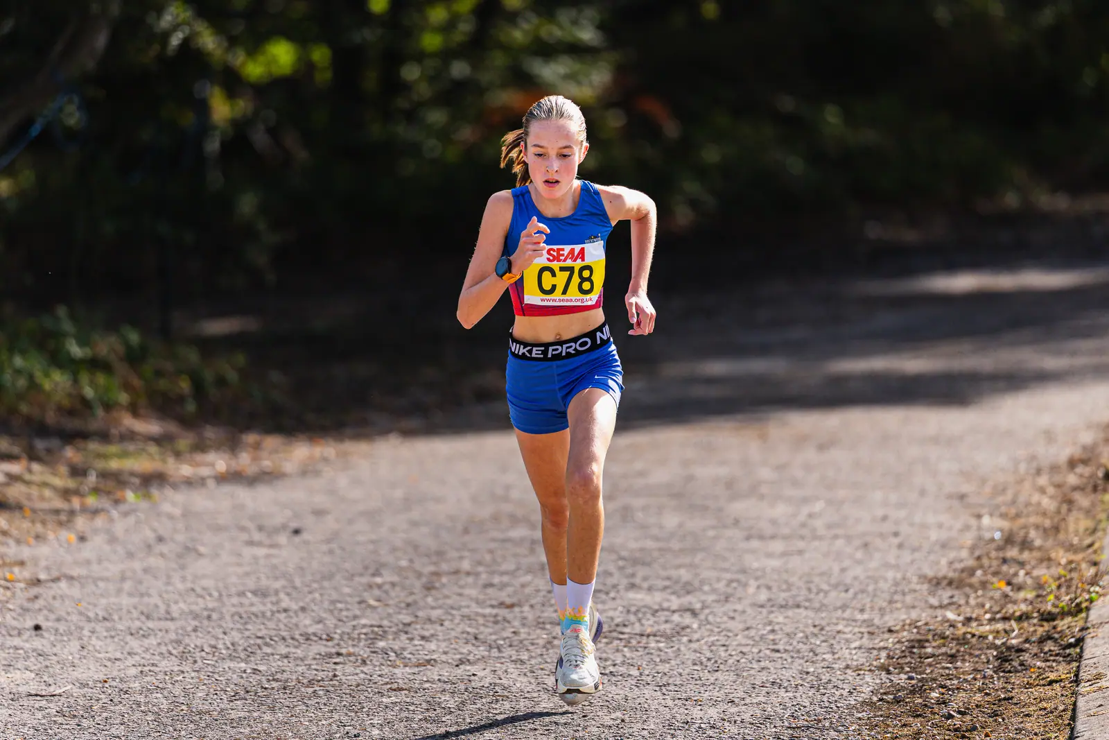 Brentwood Beagles athletes at the SEAA Road Relays, Rushmoor Arena, Aldershot, 26 September 2026