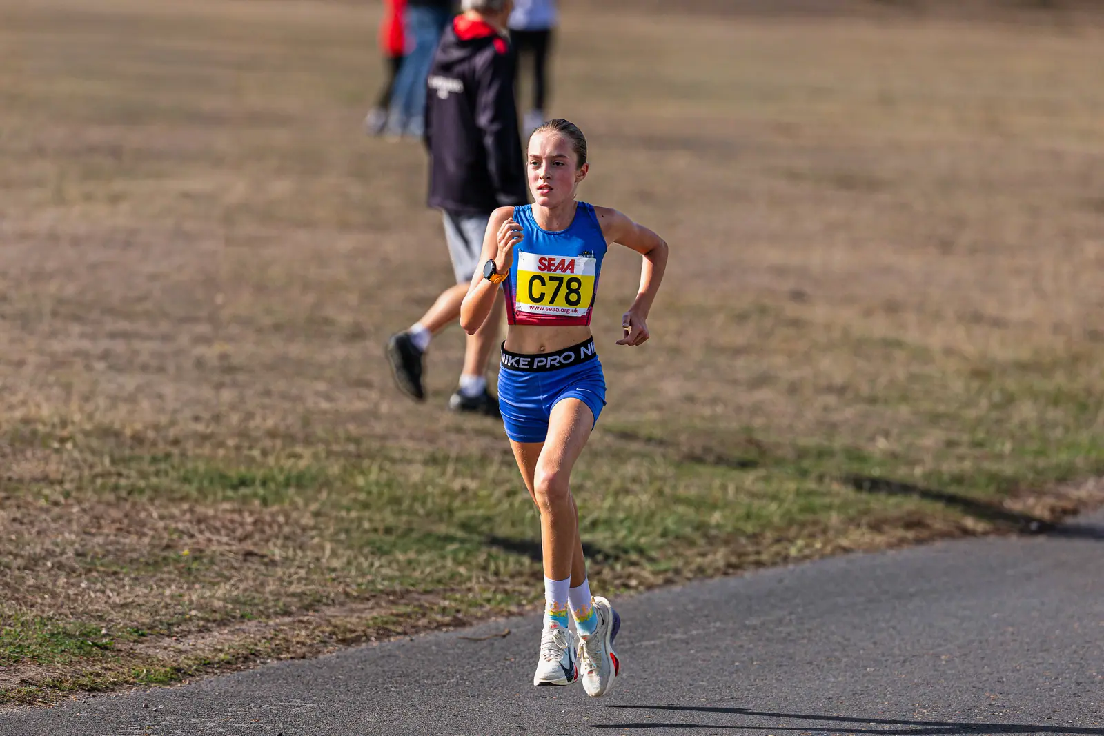 Brentwood Beagles athletes at the SEAA Road Relays, Rushmoor Arena, Aldershot, 26 September 2026